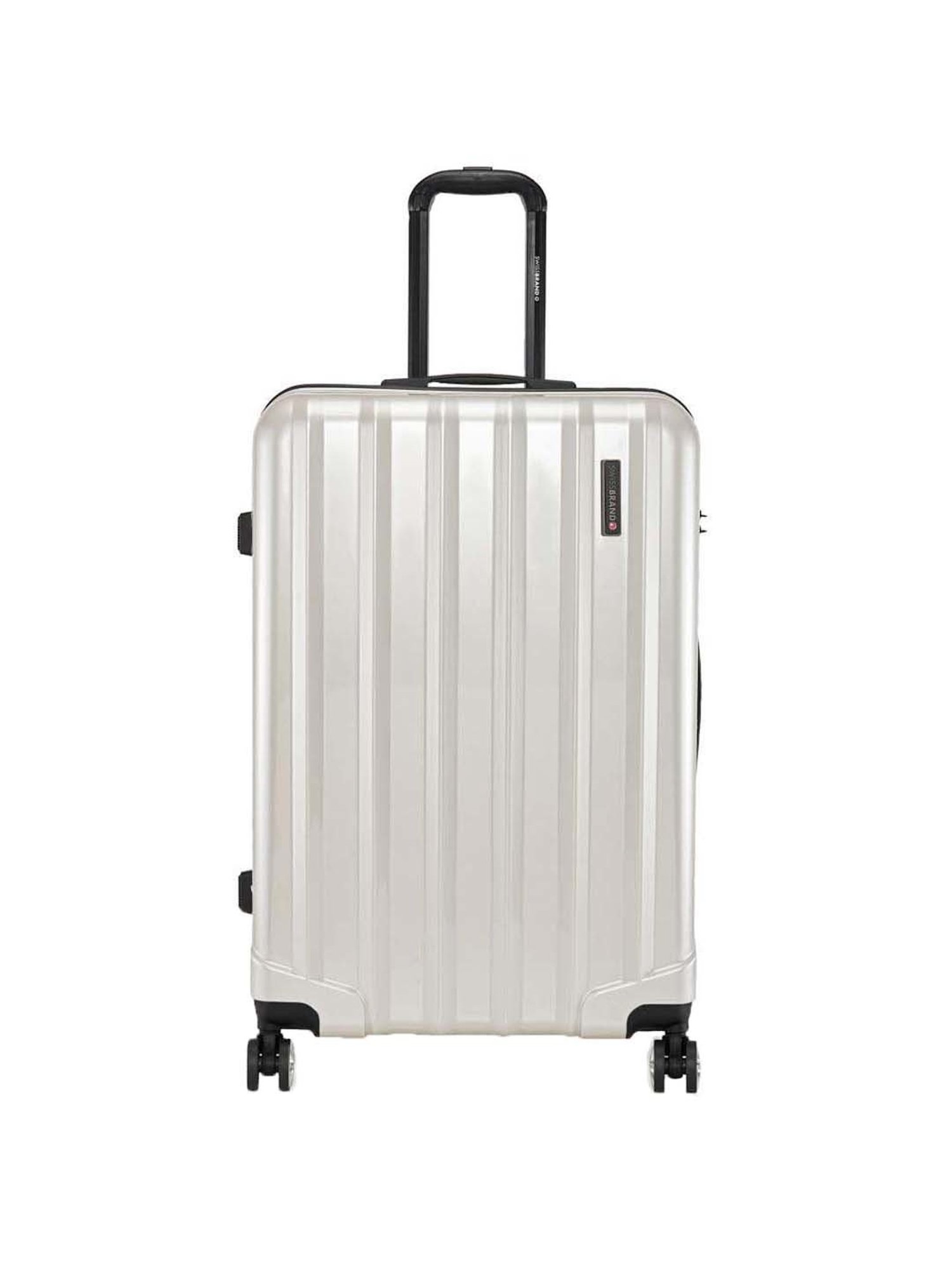 Swiss Brand Baden Silver Large Hard Trolley Bag - 28 cm