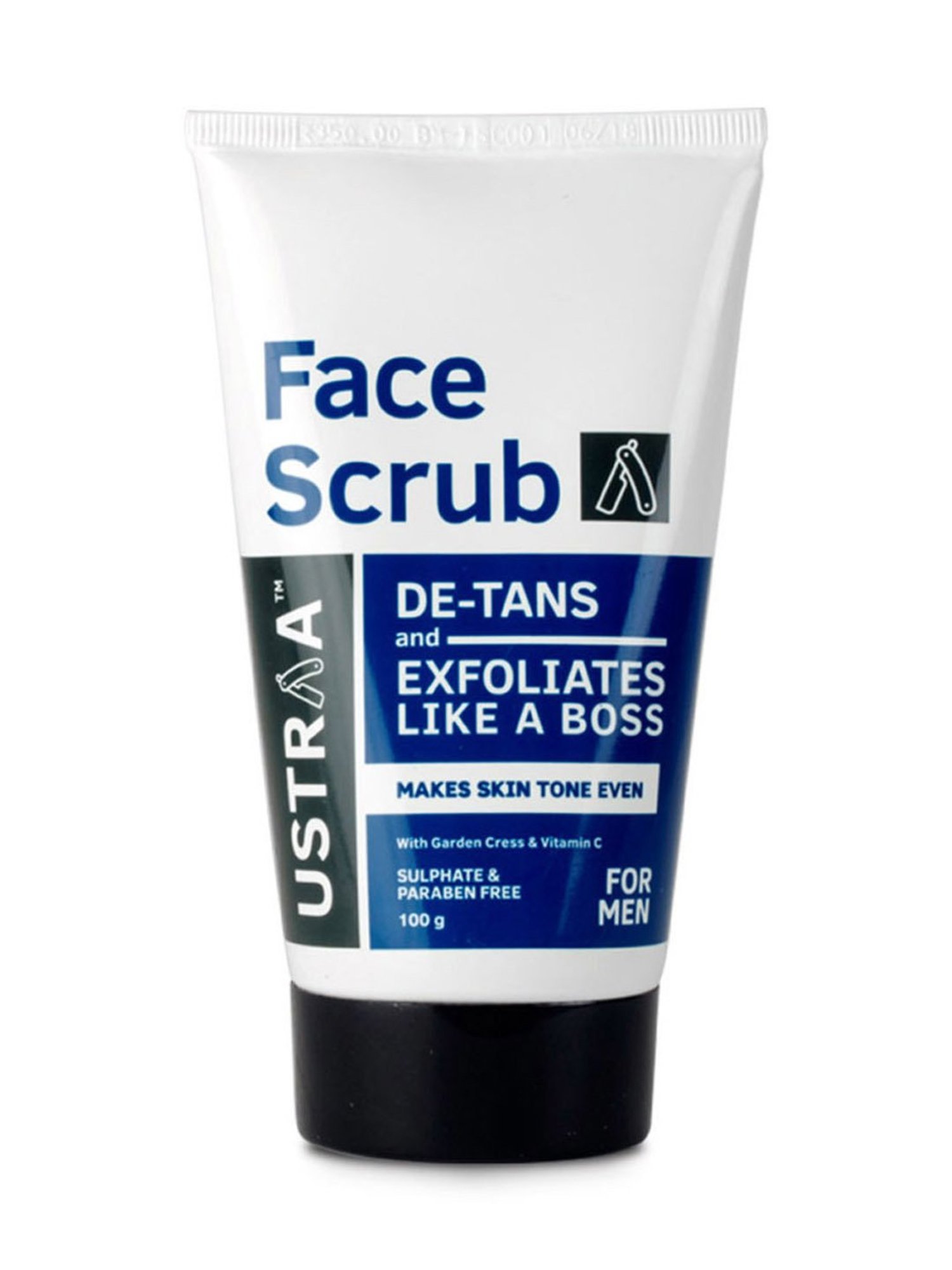 Ustraa Ayurvedic Cold Pressed Oil - 200 ml & De Tan Scrub - 100 gm