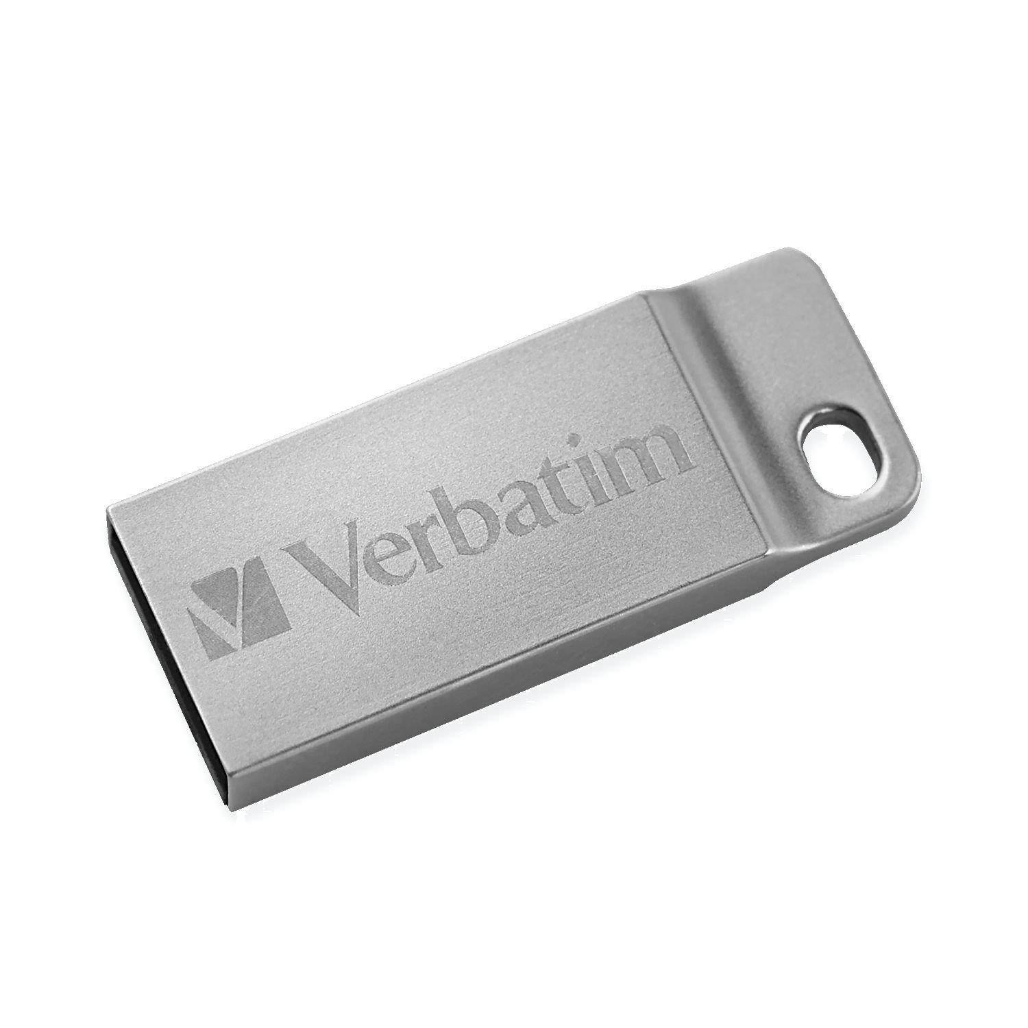 Verbatim 64GB Metal Executive  USB Flash Drive - Silver