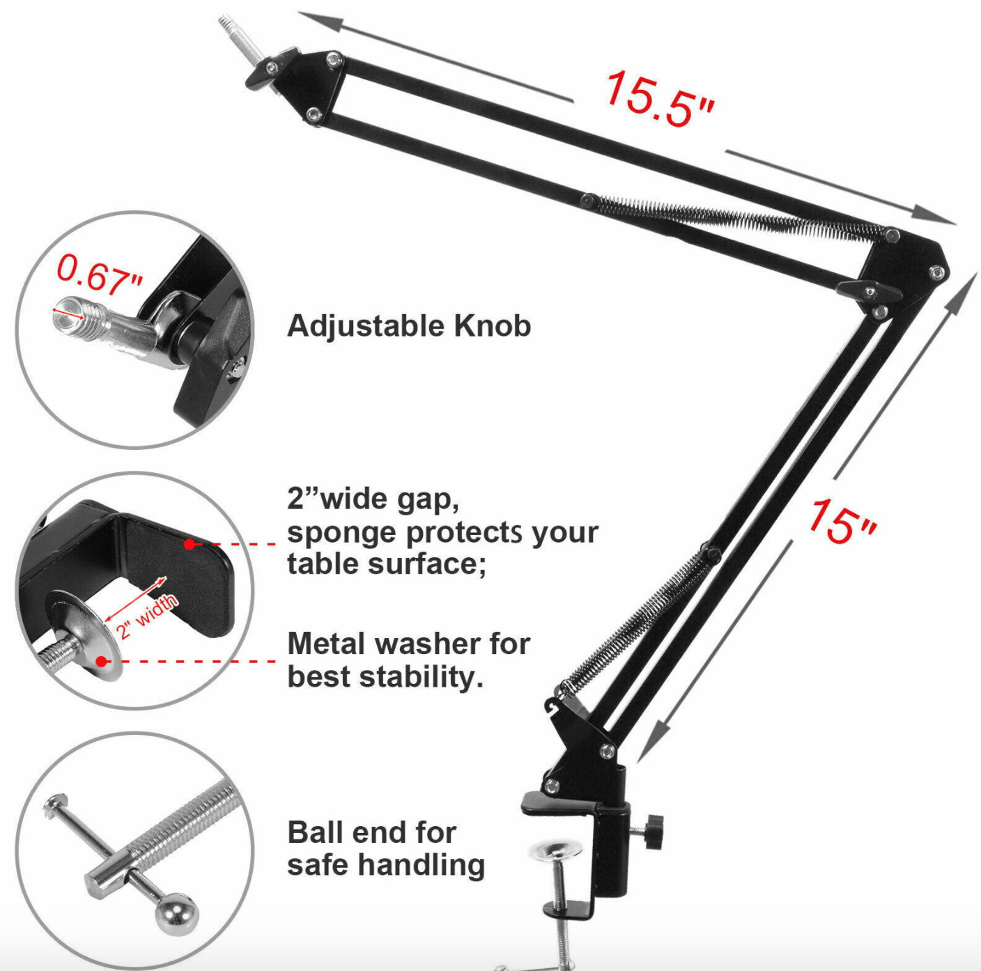 gold--BM800 Professional Suspension Microphone Kit Studio Live Stream Broadcasting Recording Condenser Microphone Set