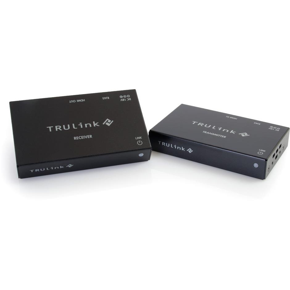 C2G 29210 C2G TruLink HDMI over Cat5 Extender Box Transmitter to Box Receiver Kit - 1 Input Device - 1 Output Device - 300 ft Range - 2 x Network (RJ-45) - 1 x HDMI In - 1 x HDMI Out - Full HD - 1920