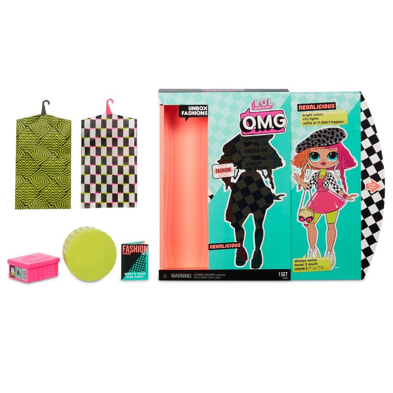 L.O.L. Surprise! O.M.G. Neonlicious Fashion Doll with 20 Surprises