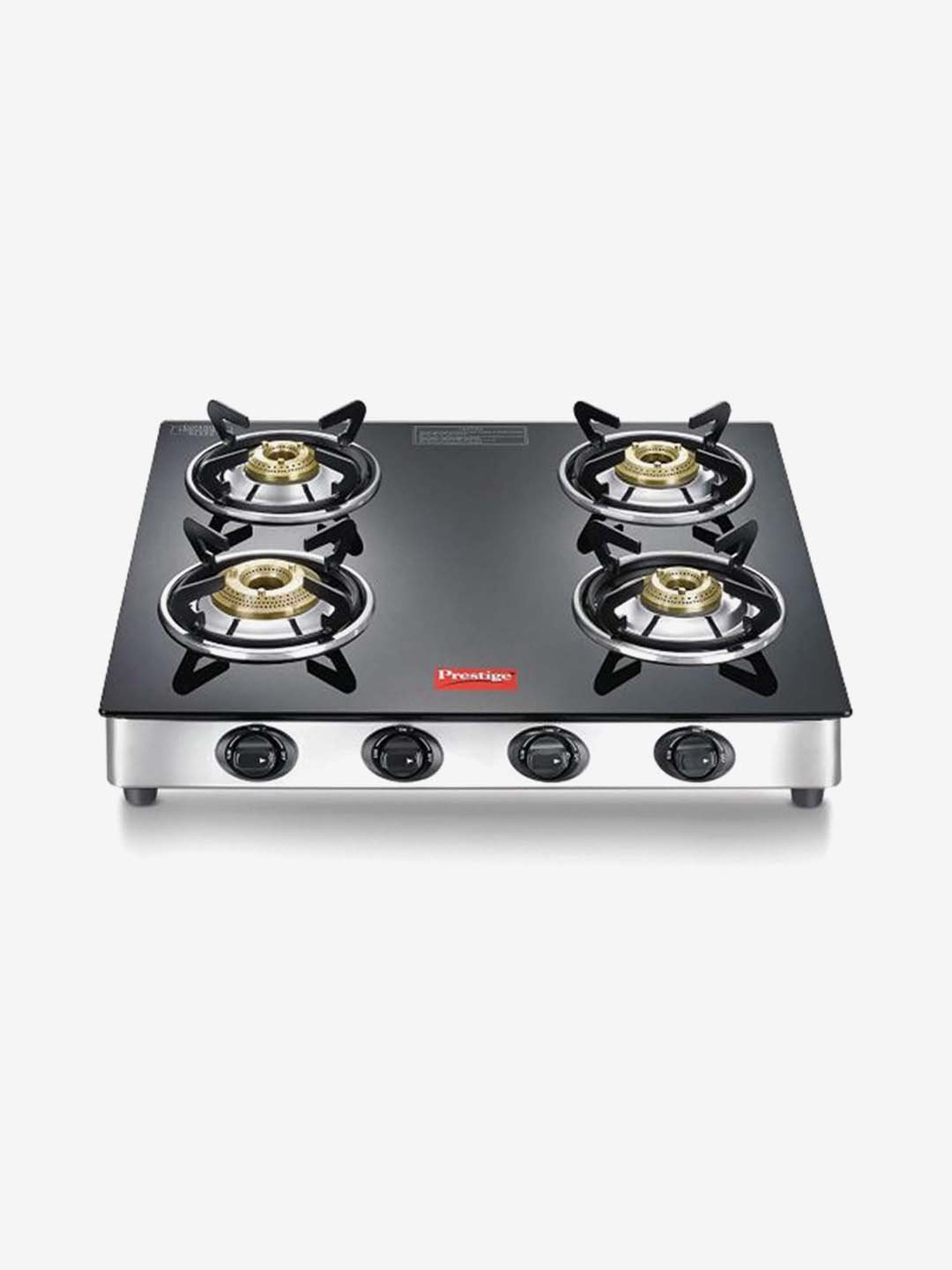 Pigeon Blackline Smart Black Glass Manual Gas Stove (2 Burners)