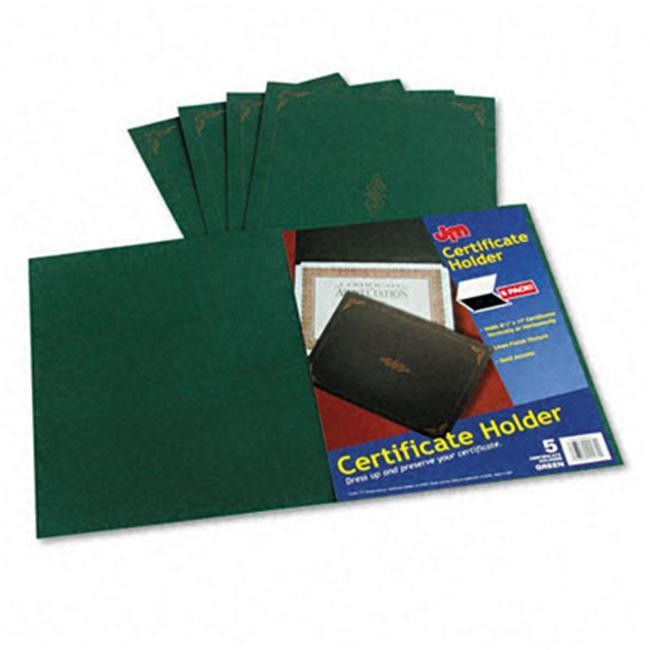 Oxford Certificate Holder 11 1/4 x 8 3/4 Green 5/Pack 29900605BGD