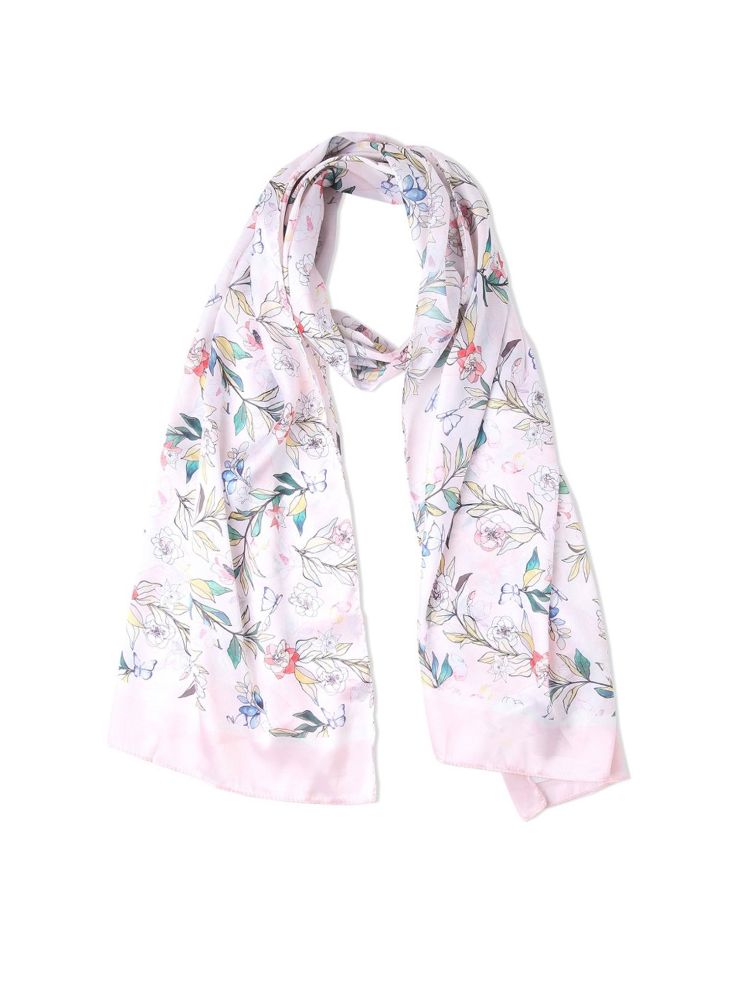 Aditi Wasan White Floral Stole