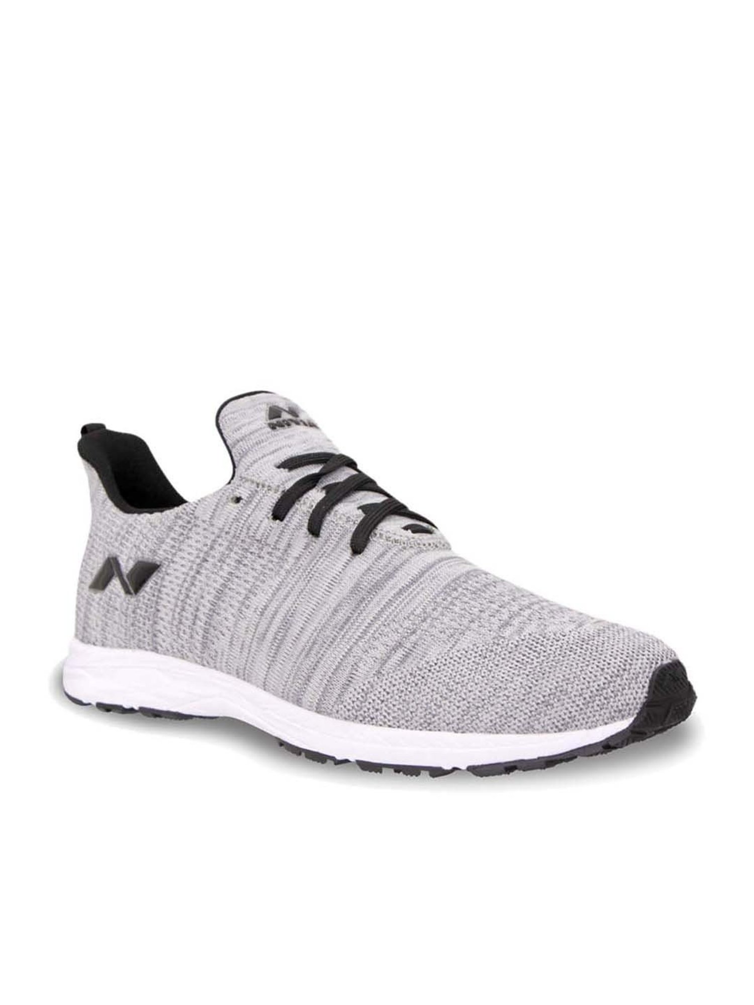 Nivia Men's Impulse Knitted Grey Running Shoes