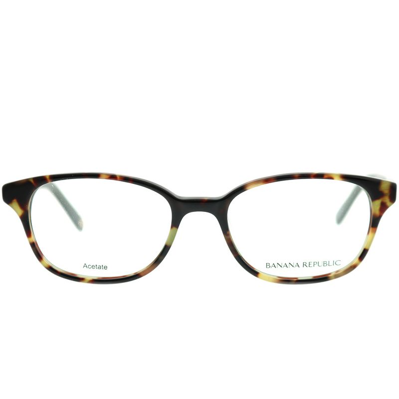 Banana Republic  JZW Unisex Rectangle Eyeglasses Olive Tortoise 49mm