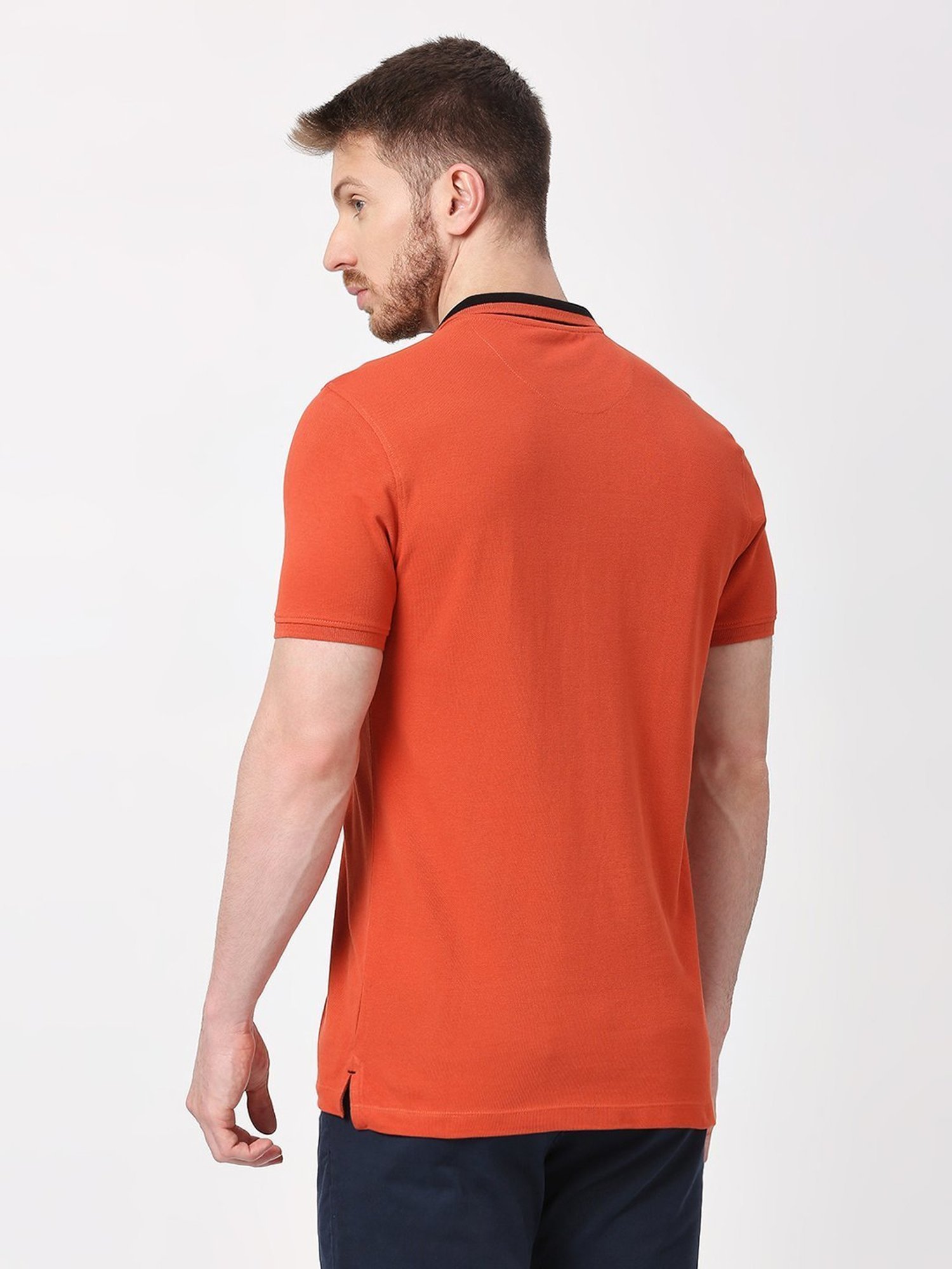 Being Human Brown Regular Fit Polo T-Shirt