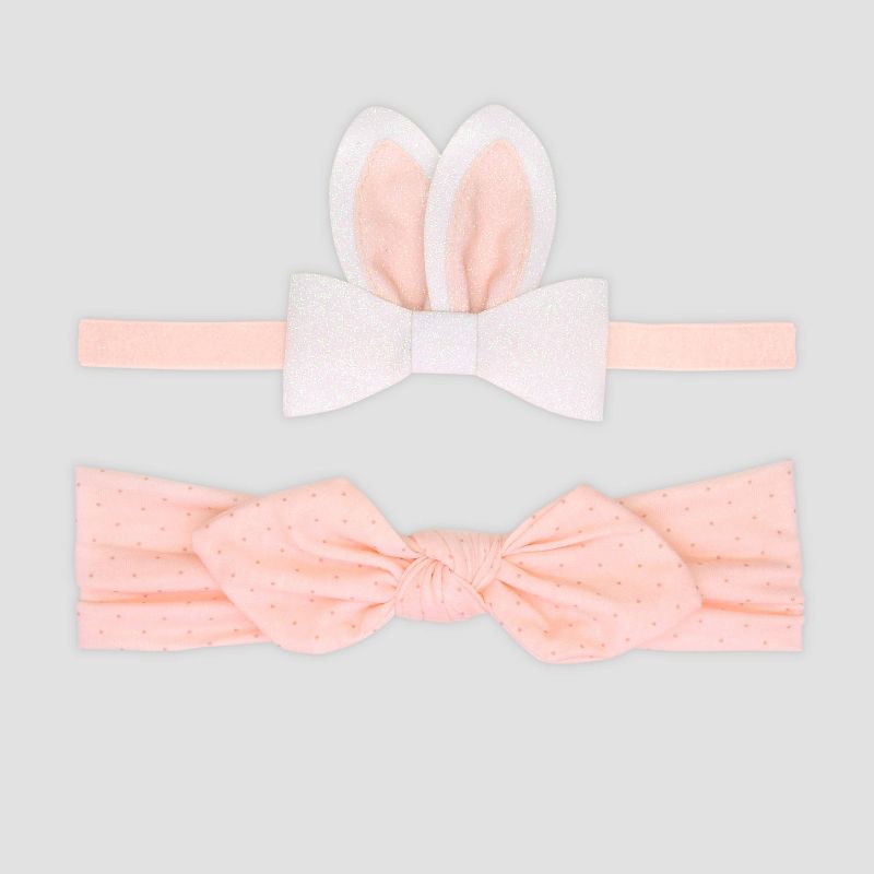 Baby Girls' Easter Bunny Bow Hair Clip - Just One You® made by carter's Pink