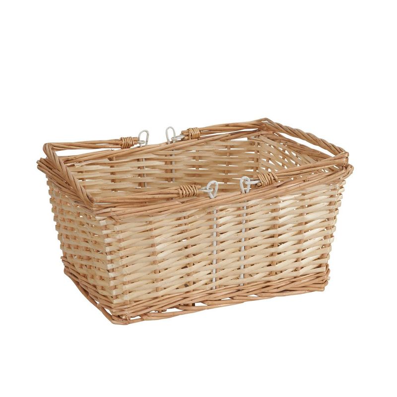 Household Essentials Open Top Market Basket with Handles Natural