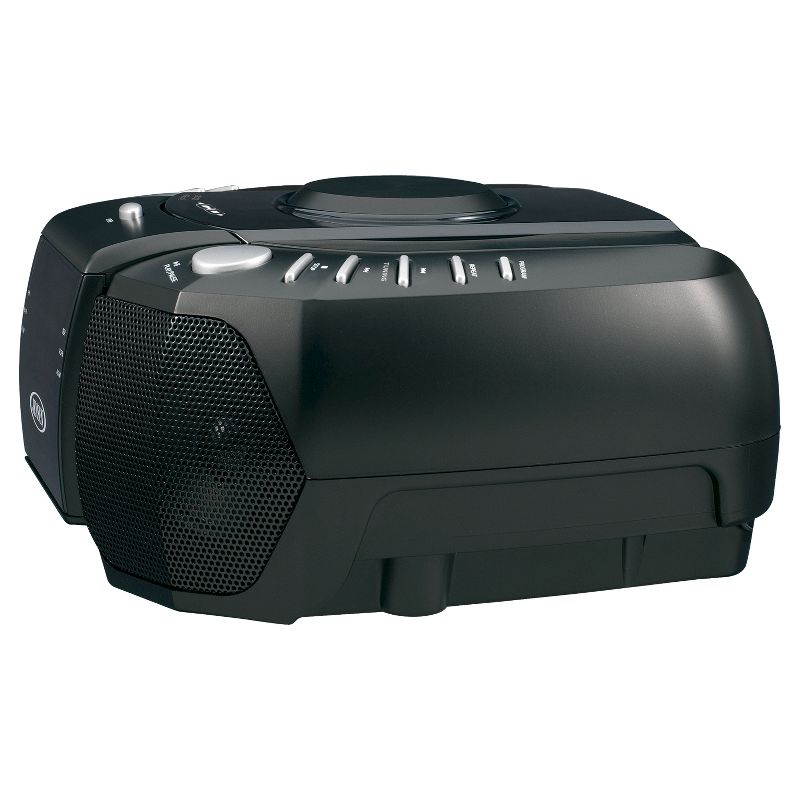 JENSEN AM/FM Stereo Dual Alarm Clock Radio with CD - Black