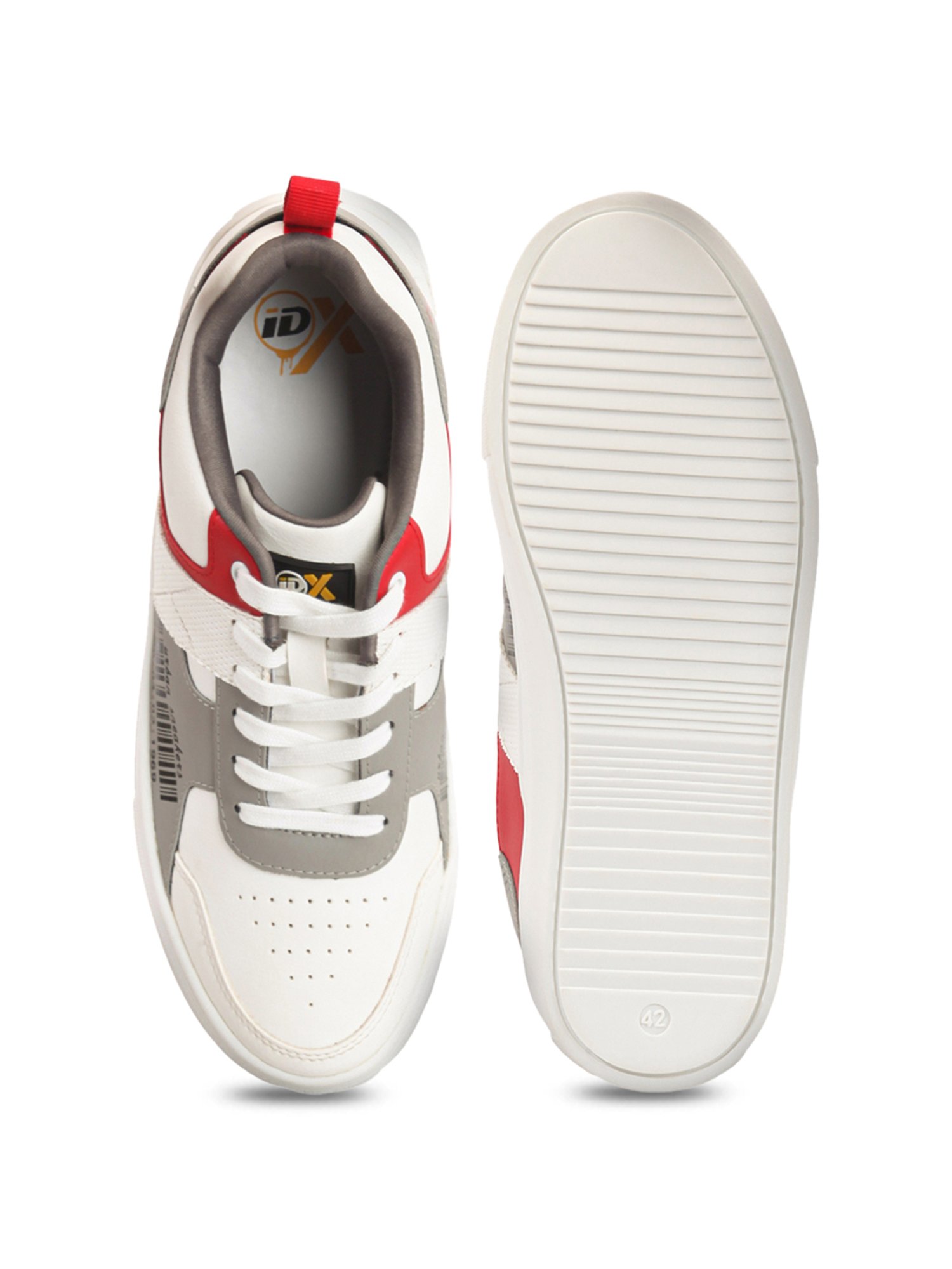 ID Men's White Casual Sneakers