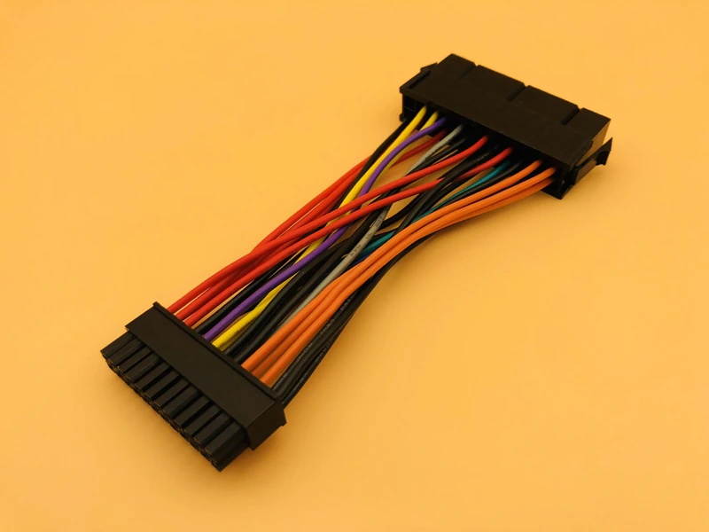 5PCS 14cm 24Pin Female to Mini 24P Male Internal ATX PSU Standard Power Adapter Converter Cable Wire for DELL 780 980 760 960 PC