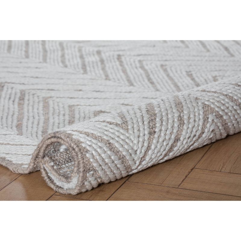 8'x10' Spinneret Area Rug Ivory/Natural - Anji Mountain