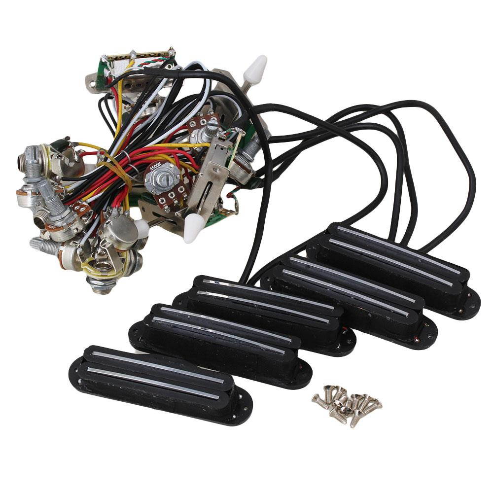 BQLZR Twin-coil Pickup Humbucker 3-Way Switch Set for Electric Guitar Pack of 5