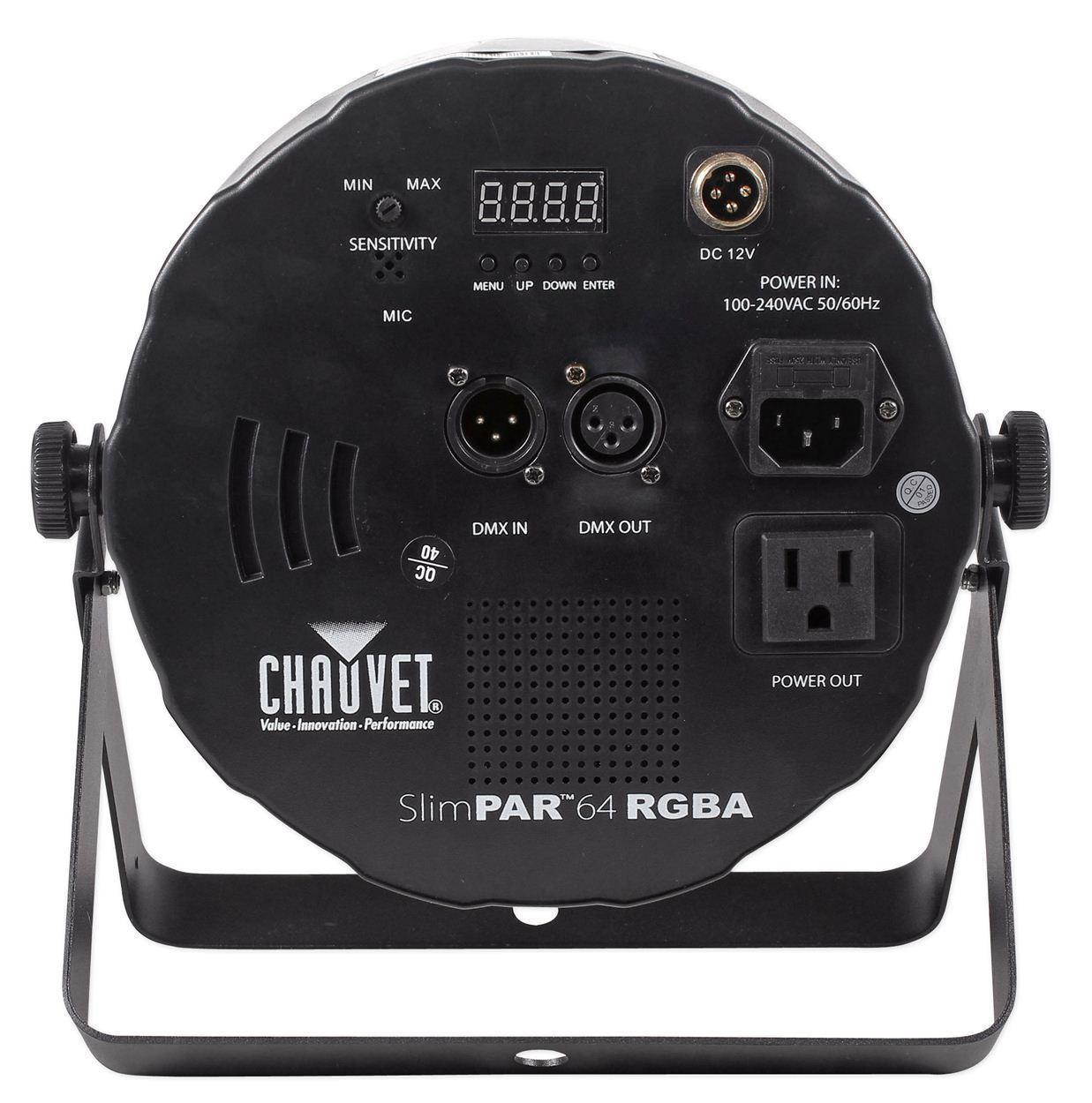 Chauvet SlimPAR 64 RGBA Compact DMX LED Wash Light Slim Par SlimPAR64+Free Scrim