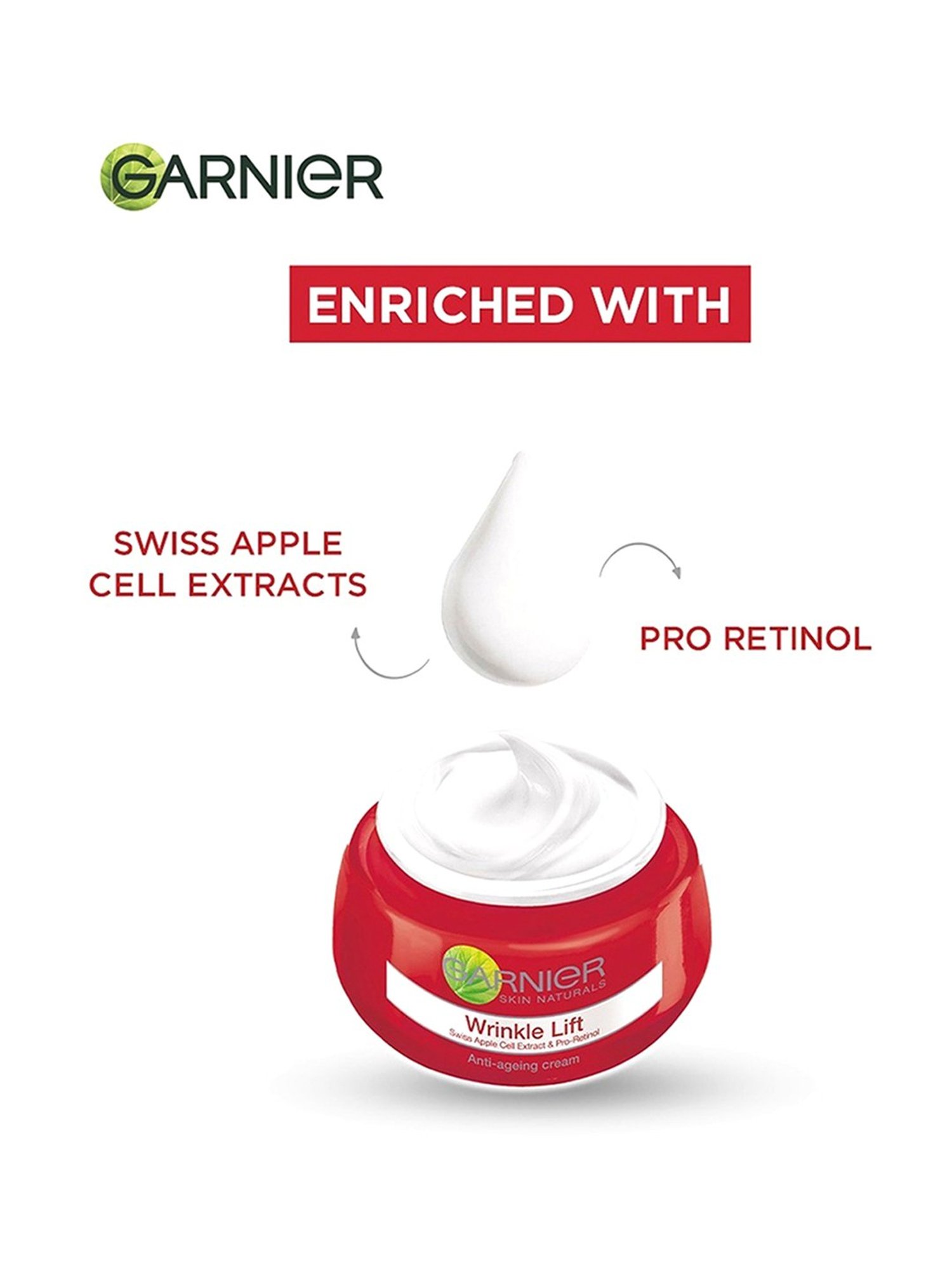 Garnier Skin Naturals Wrinkle Lift Anti-Ageing Cream - 40 gm