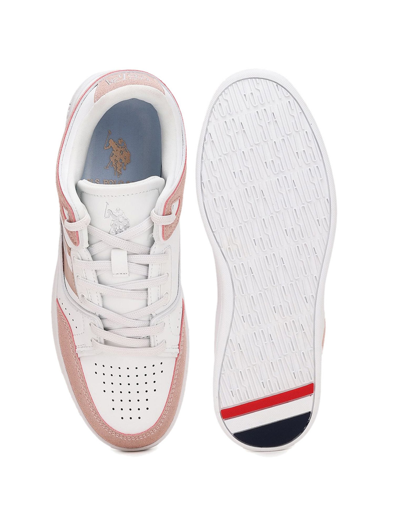 U.S. Polo Assn. Women's ADALYN Pink Casual Sneakers