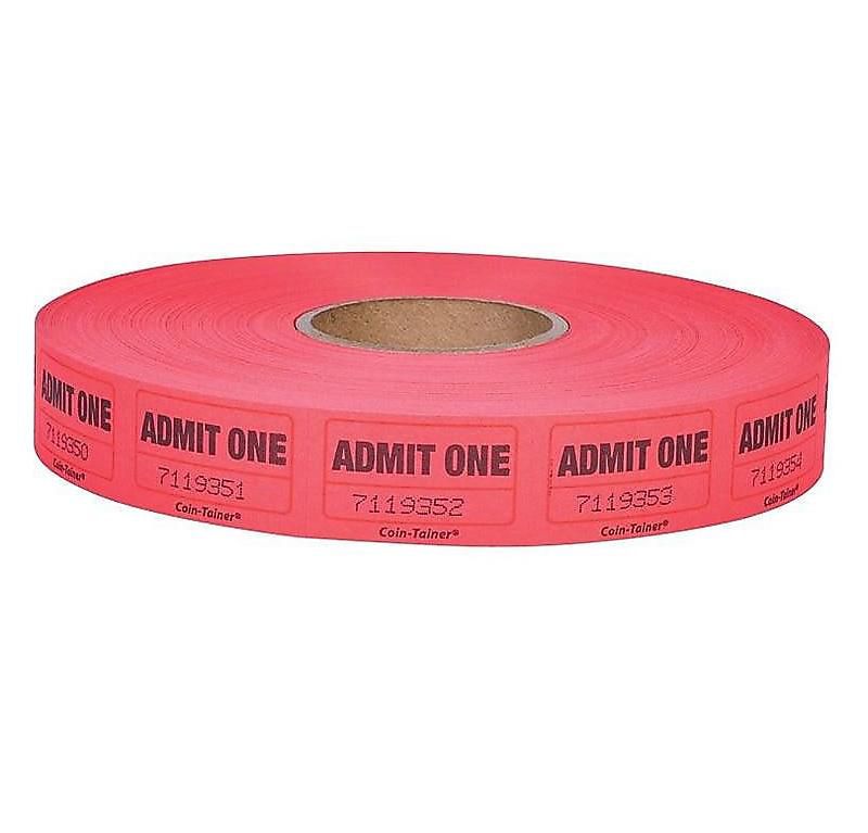 Coin-Tainer Single Ticket Roll 2000/Roll (602603R) 