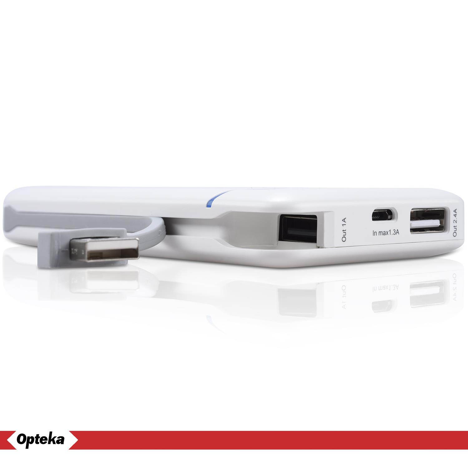 Opteka Ultra Compact & Portable Charging Power External Battery Bank Pack 3.7V with 16200mAh Emergency Phone & Laptop Device Charger with USB Connection & LED Reserve Indicator Light