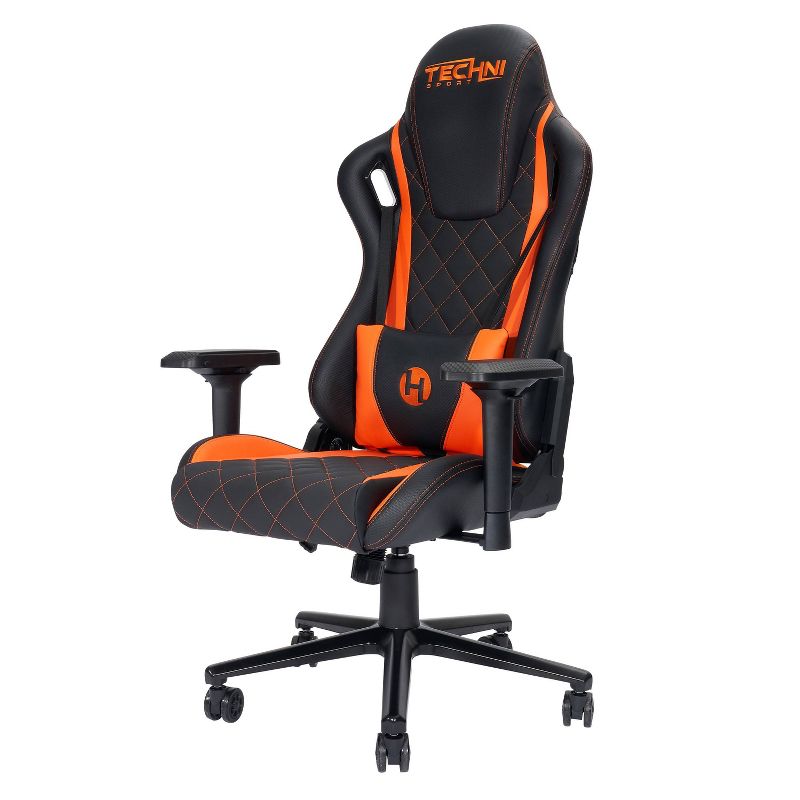 Ergonomic Gaming Chair Orange - Techni Sport