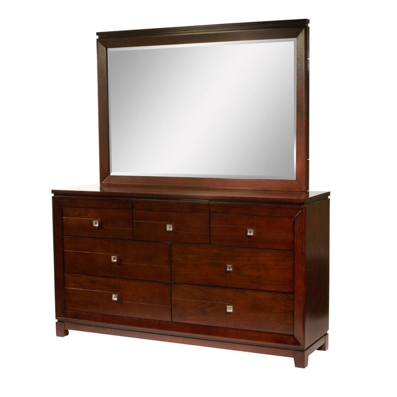 6pc Queen Easton Panel Bedroom Set Cherry - Picket House Furnishings