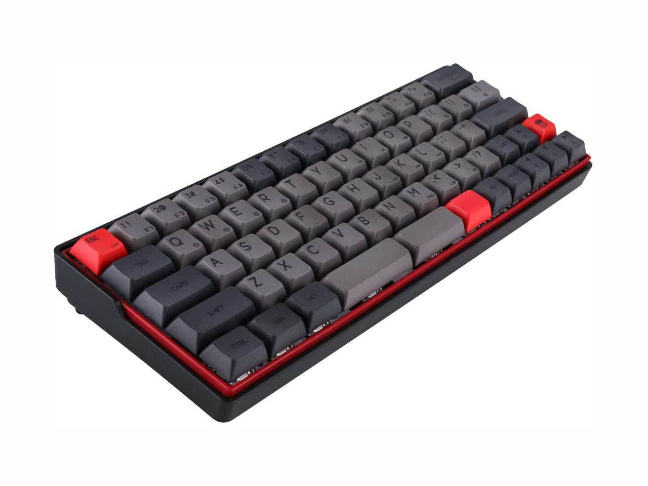 KEMOVE 64-66 Dolch Bluetooth 5.1 Hot-swappable Convertible 60% RGB Mechanical Gaming Keyboard - Wireless/Wired Mode, 100% PBT Keycaps, Full Keys Programmable for Win/Mac (Gateron Optical Blue Switch)