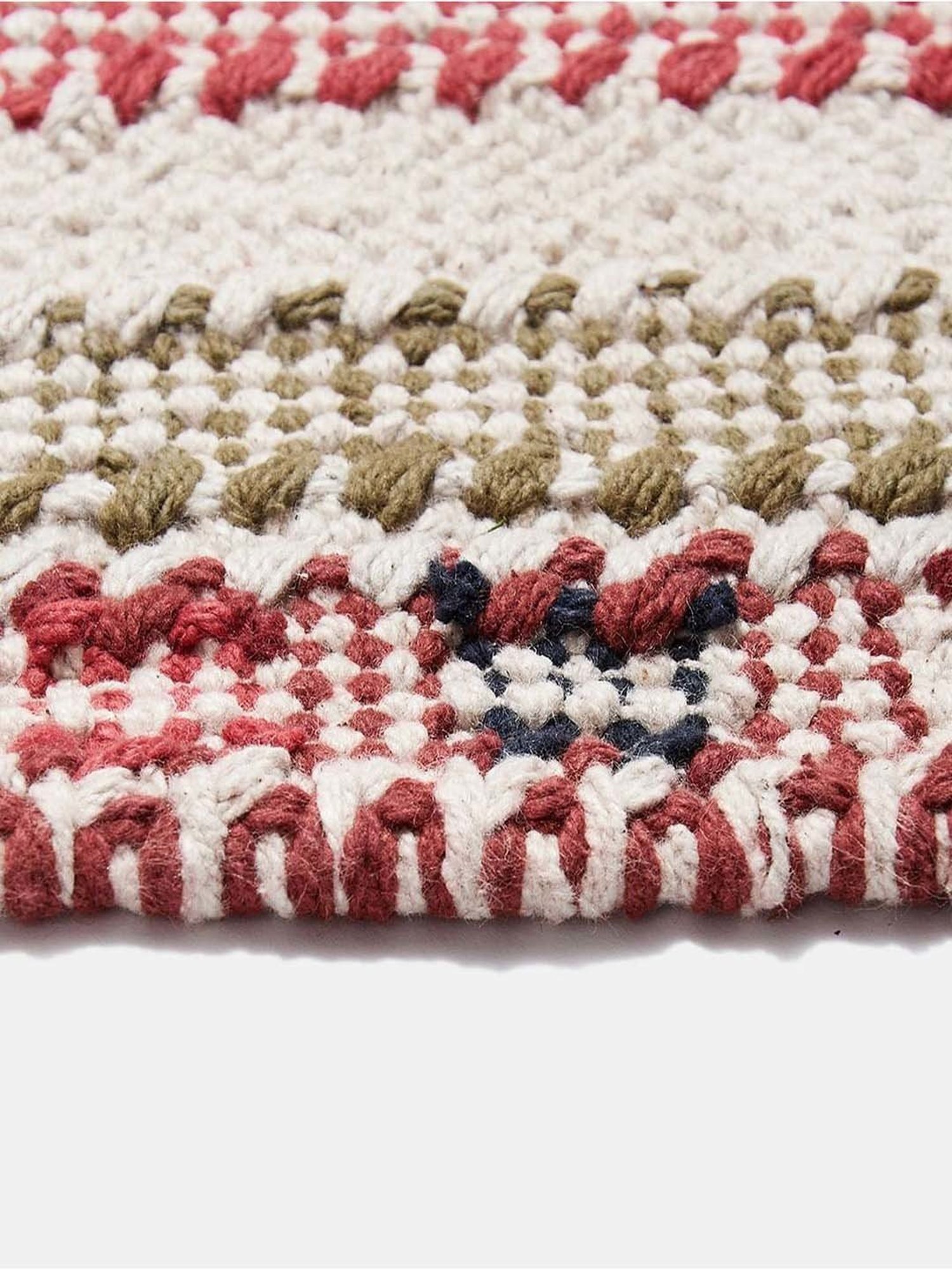 Bianca Red Microfibre Non-Slip Rug