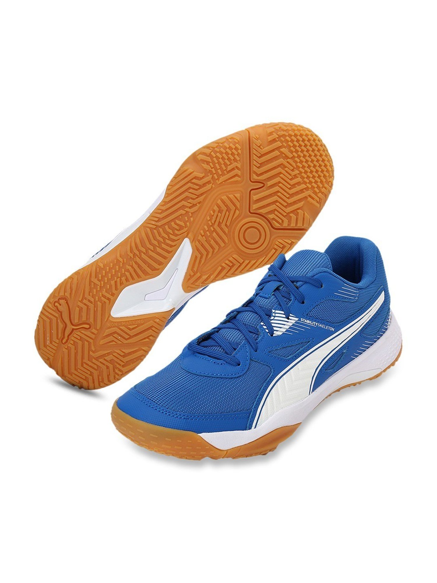 Puma Men's Solarflash II Royal Blue Indoor Court Shoes