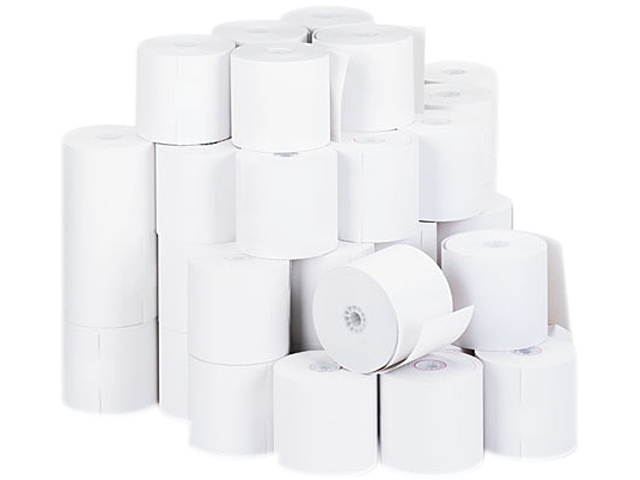 UNIVERSAL 1-Ply Cash Register/Point of Sale Roll 16 lb 1/2" Core 2-3/4" x 190 ft