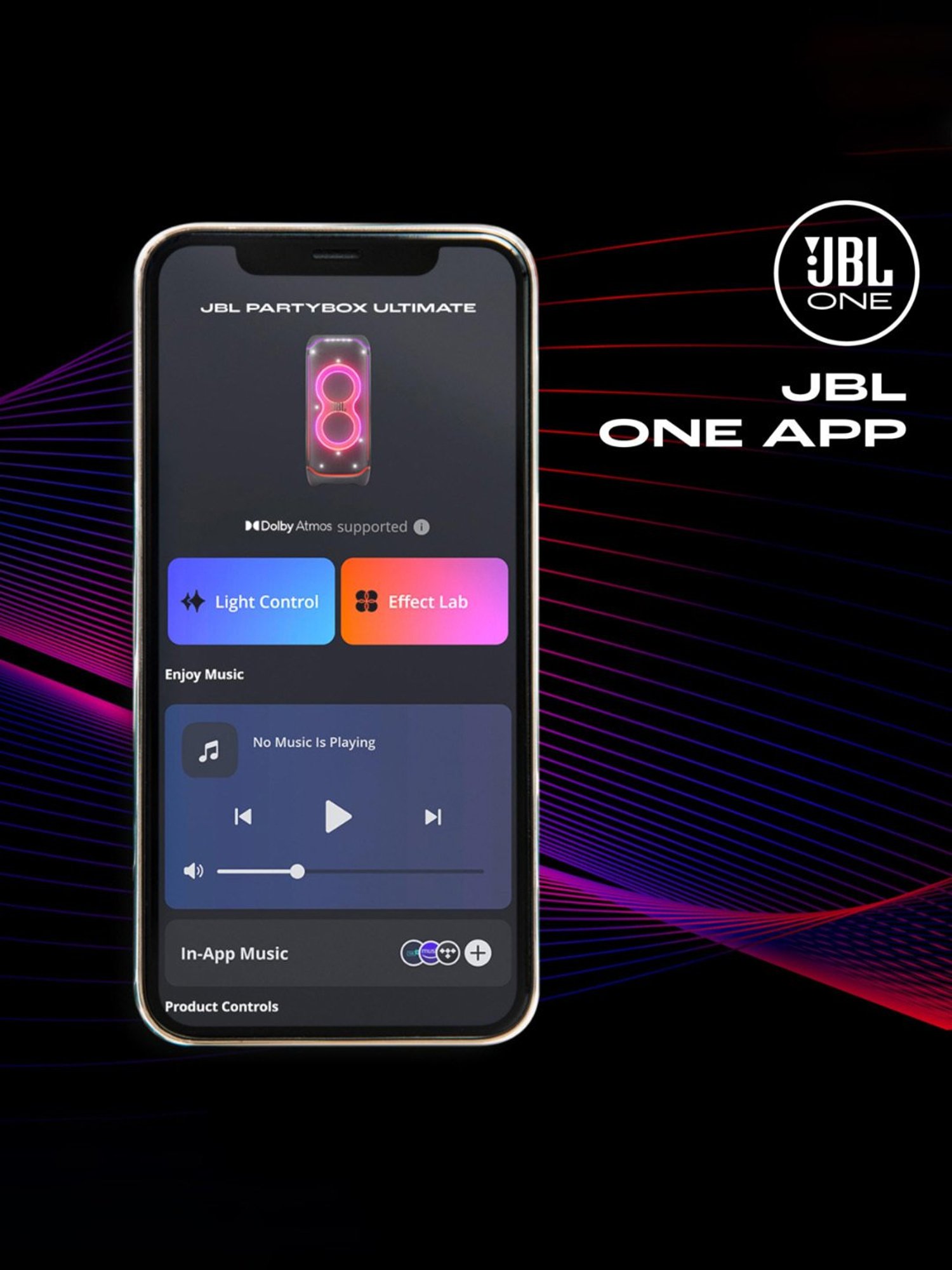 JBL Partybox Ultimate, 1100W Portable Party Speaker(Black)