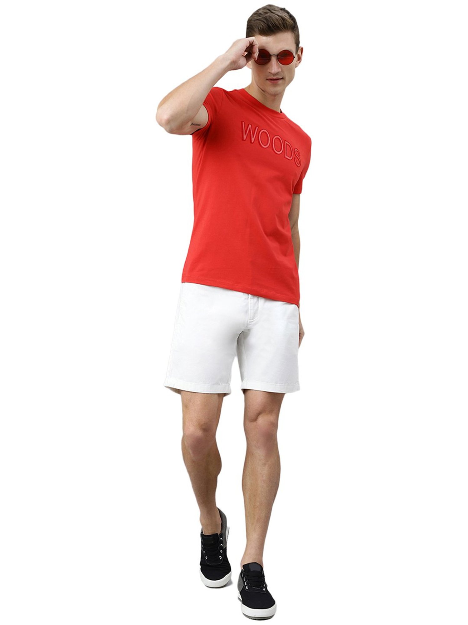 Woods Red Crew T-Shirt