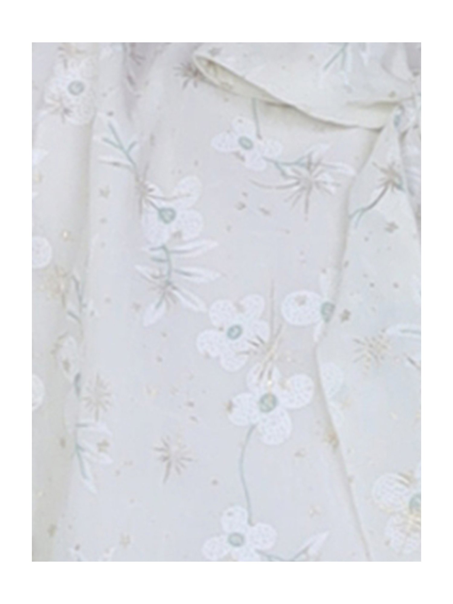 Peppermint Kids White Floral Print Top