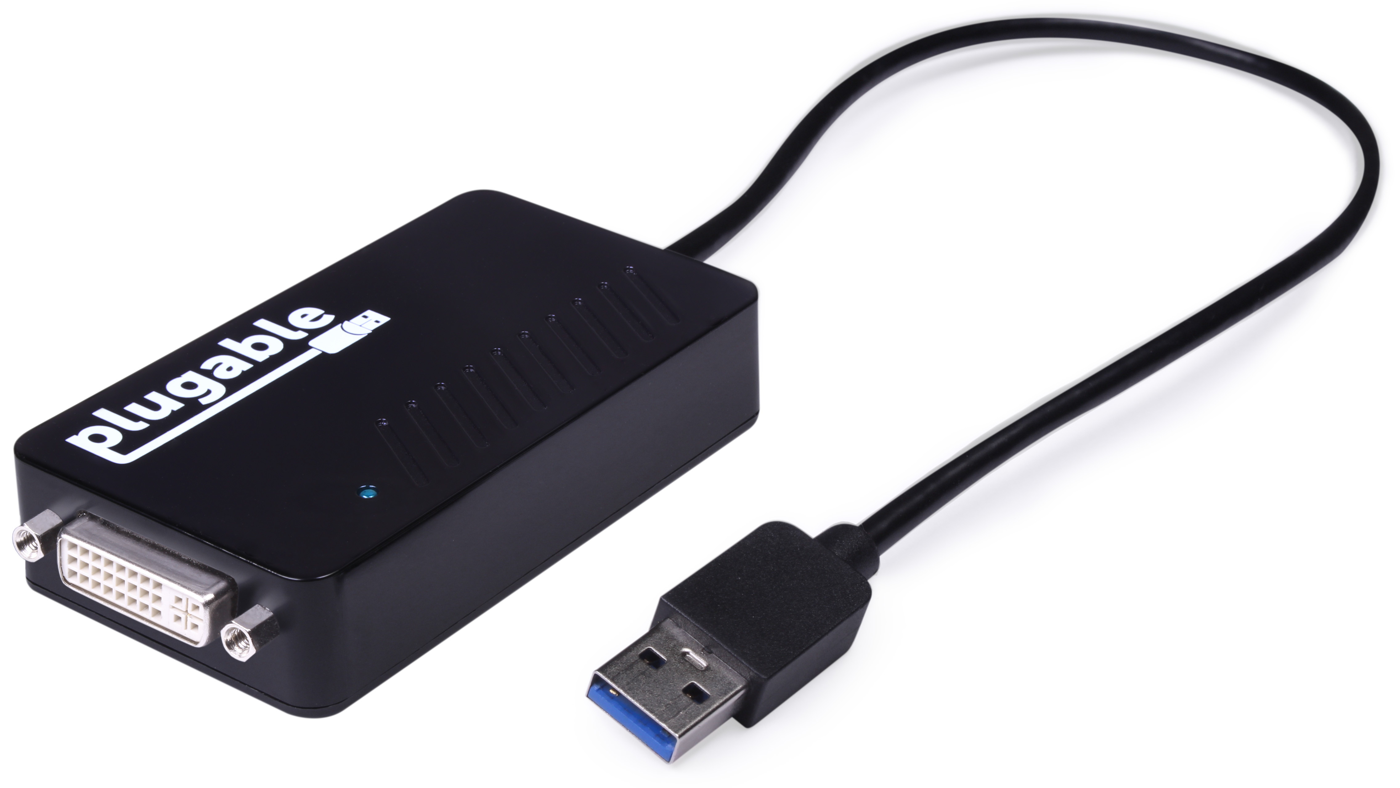 Plugable USB 3.0 to DVI/VGA/HDMI Video Graphics Adapter for Multiple Monitors up to 2048x1152 Supports Windows 10, 8.1, 7, XP