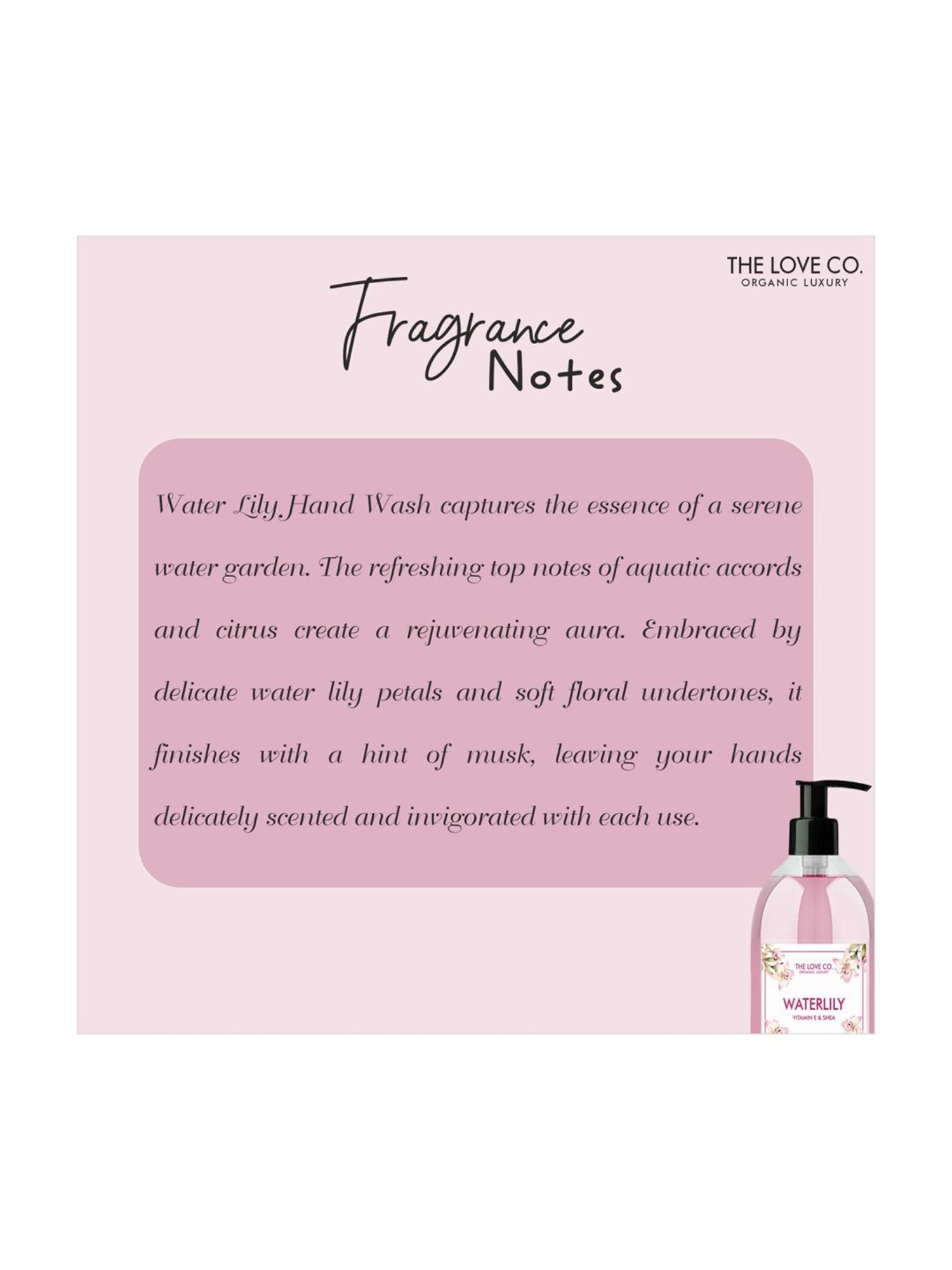 The Love Co Waterlily Hand Soap - 300 ml