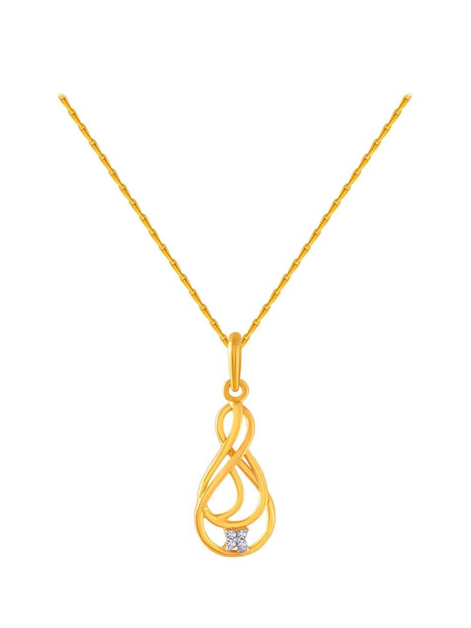 P.C. Chandra Jewellers 14 kt Gold Pendant without Chain