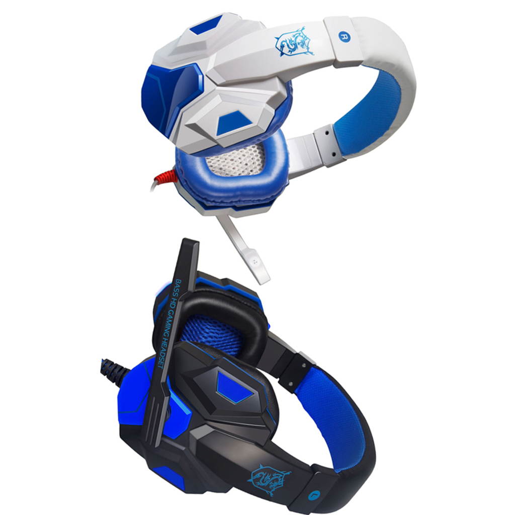 2x Gaming Headset Over Ear Headphones with Mic LED Light for PC