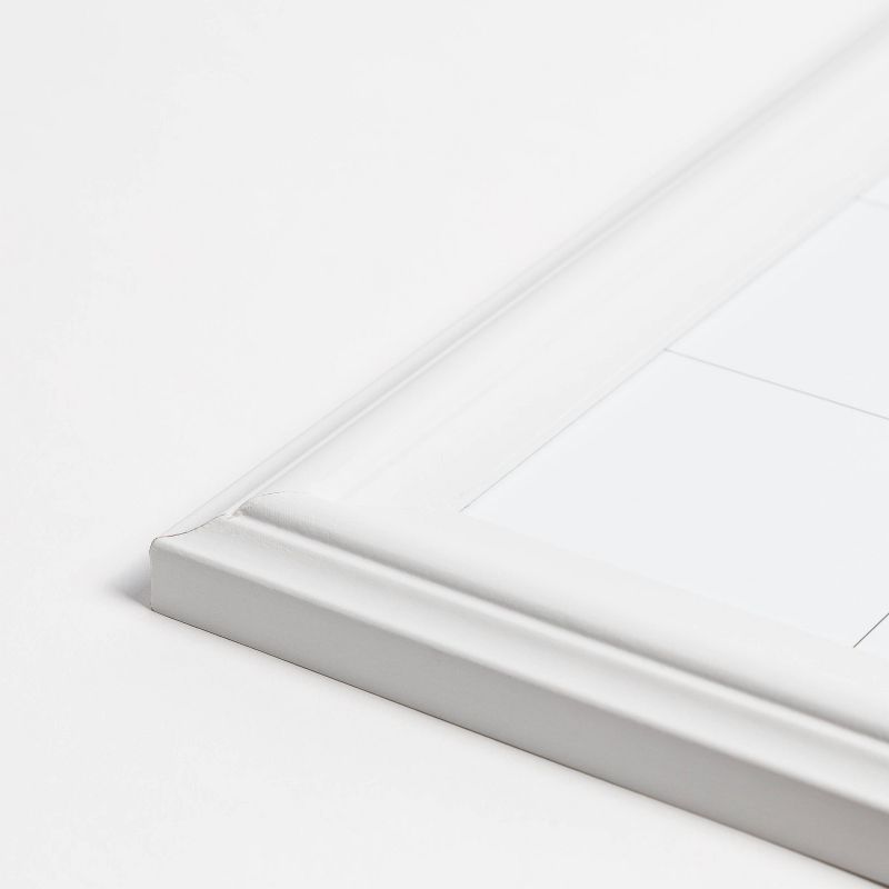 U Brands 20"x30" Dry Erase Magnetic Calendar Board White Frame