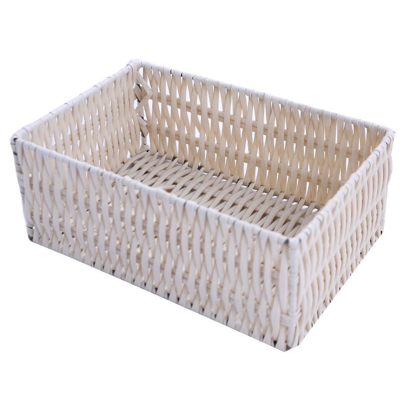 Wood Floor Bathroom Storage Rolling Cabinet Holder Organizer Bath Toilet White