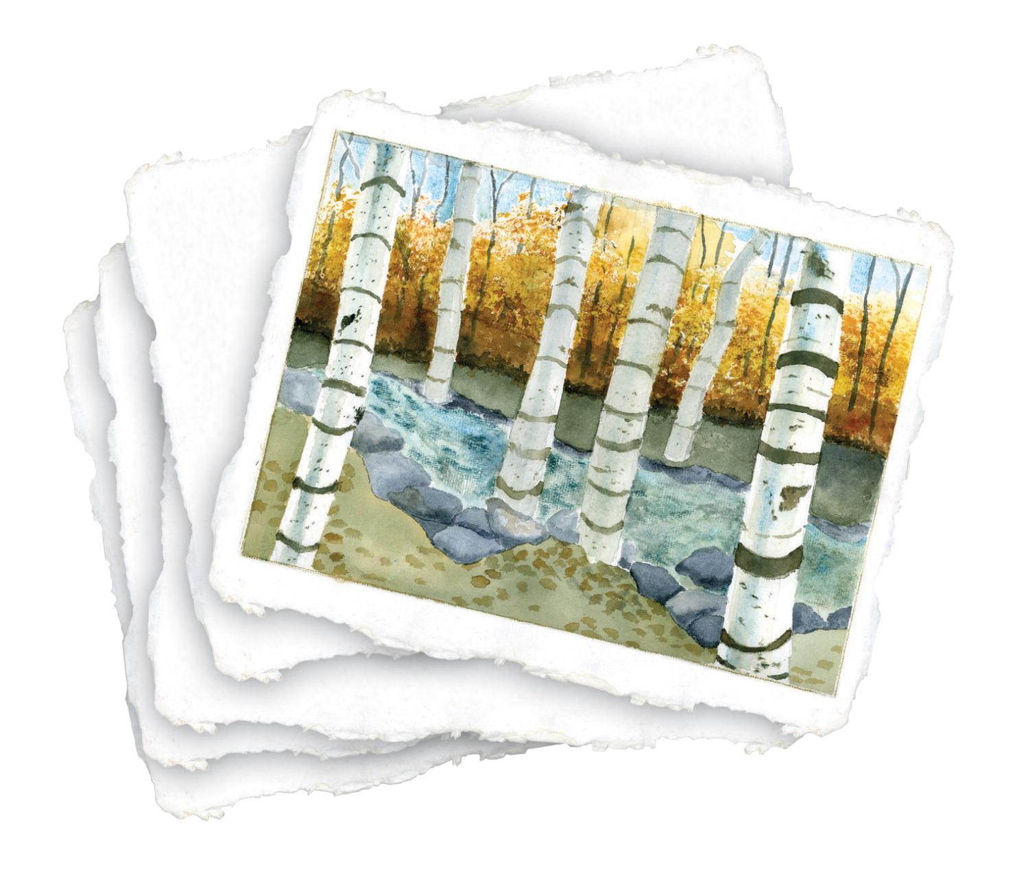 Shizen Design Punjab 100% Cotton Acid-Free Handmade Watercolor Paper, 140 lb, 9 X 12 in, Natural White, Pack of 25