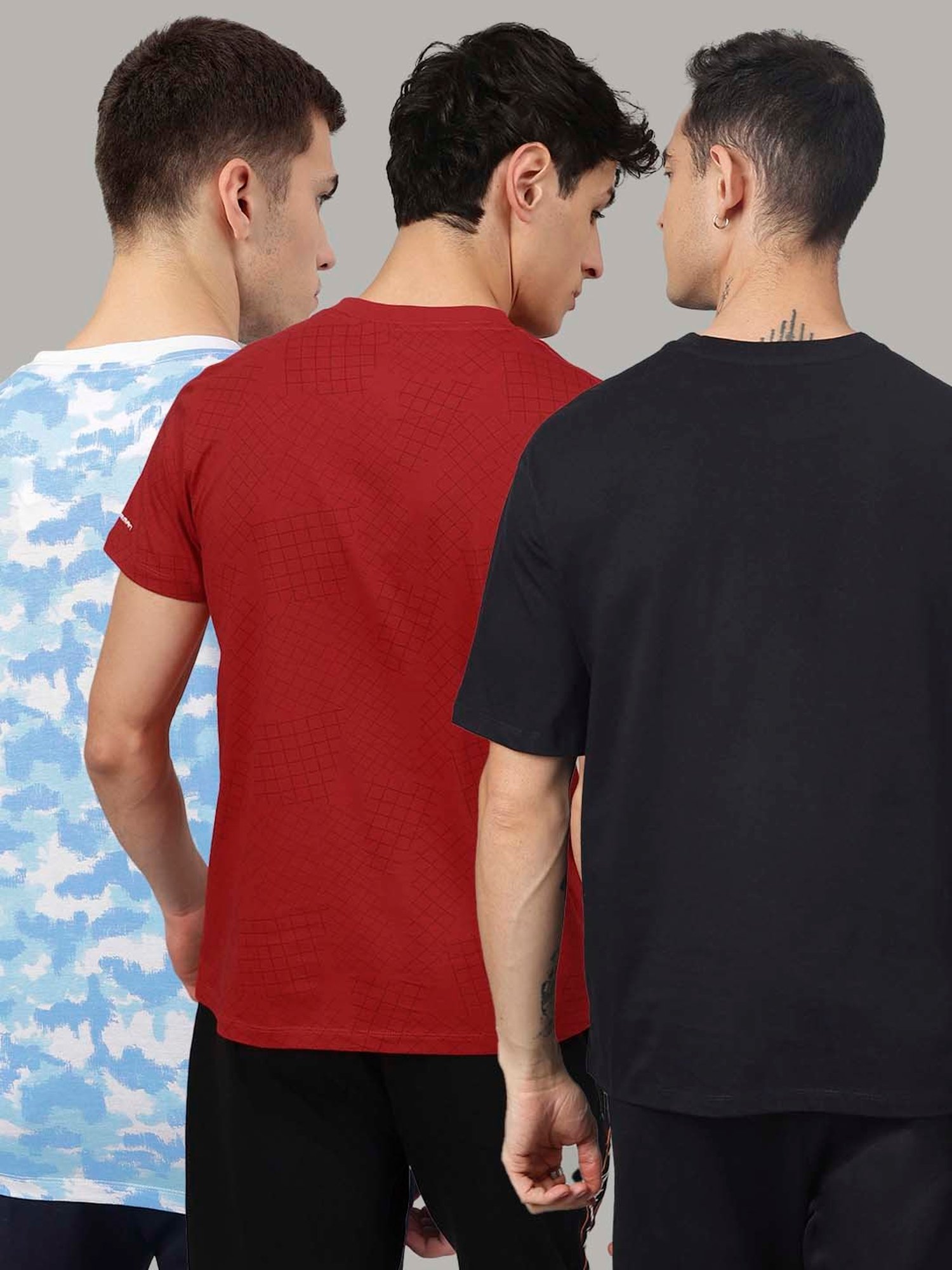 Free Authority Multicolor Regular Fit Avengers Printed Crew T-Shirt - Pack of 3