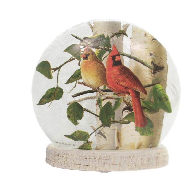 Stony Creek 7.0" Summer Cardinals Lit Vase Summer Electric  -  Novelty Sculpture Lights