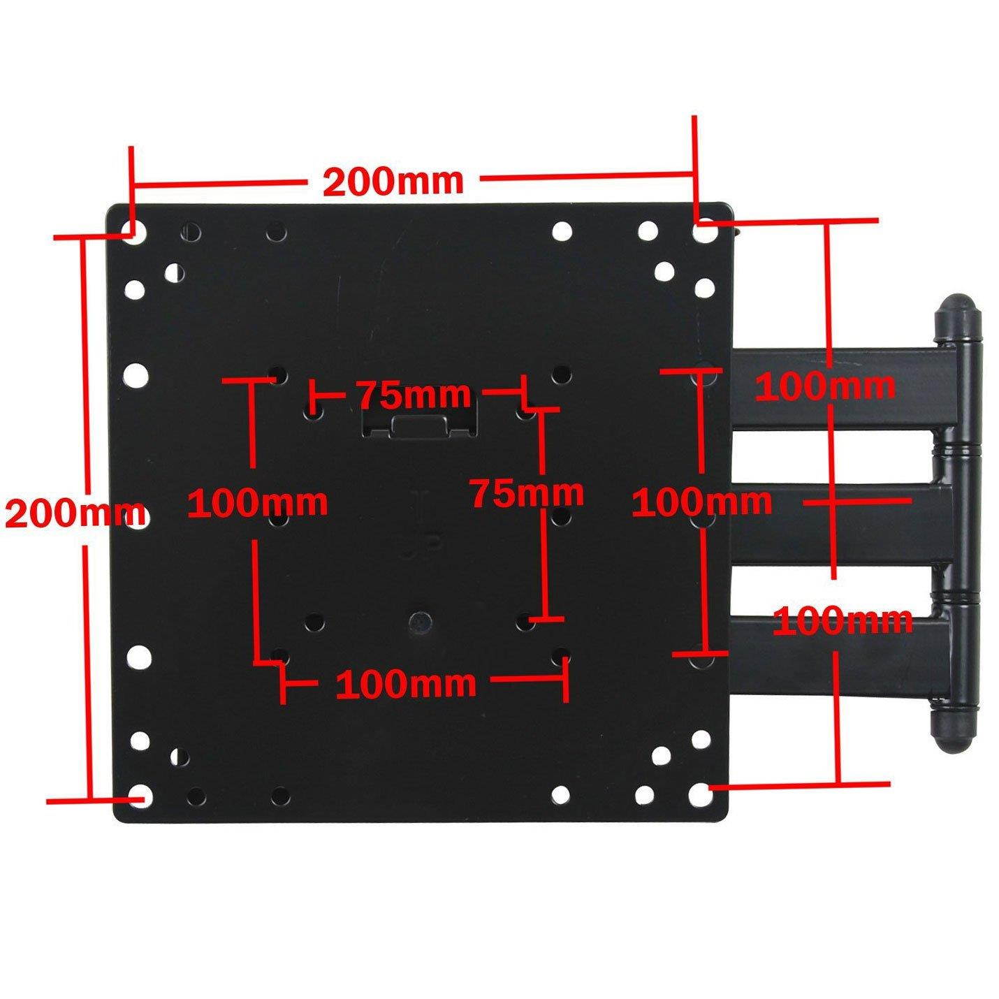 VideoSecu Articulating Tilt Swivel LCD TV Wall Mount for HANNSpree ST42DMSB LCD HDTV - 66lbs Loading Capacity CK9