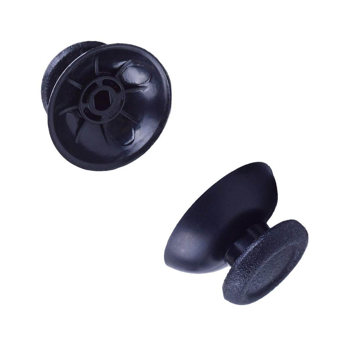 5 Pairs Replacement Analog Stick Joystick Thumbsticks Thumb Grips Buttons for Playstation DualShock 4 PS4 Controller Gampad (Black)
