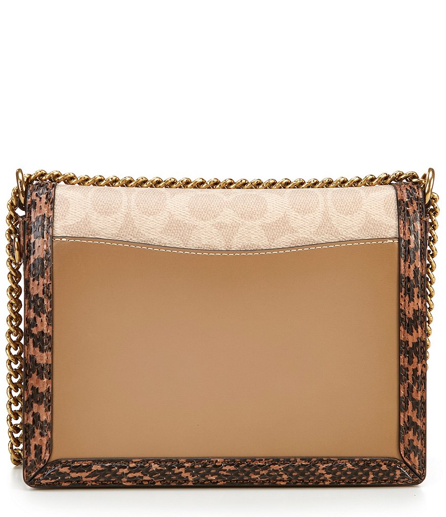 COACH Signature Hutton Turnlock Shoulder Bag