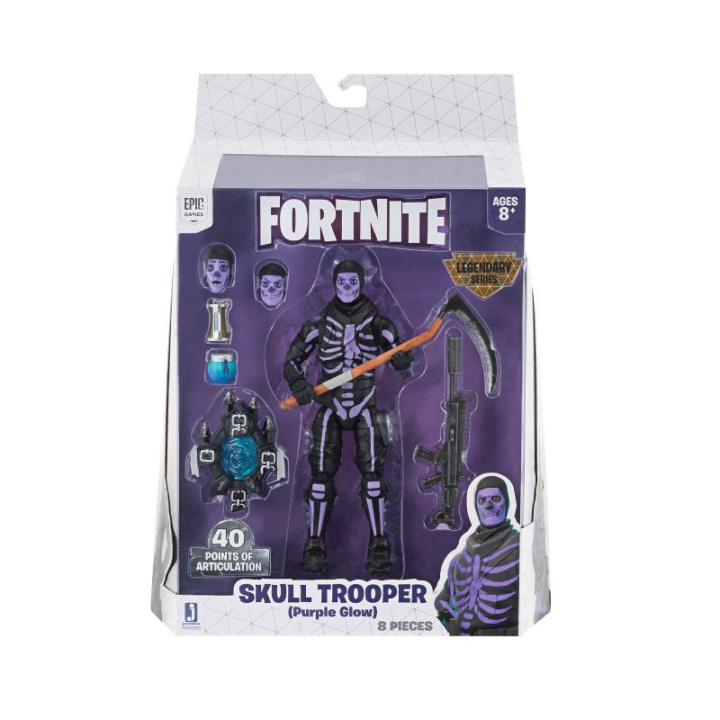 Fortnite 6" Legendary Series Figure Pack, Skull Trooper (Purple Glow)