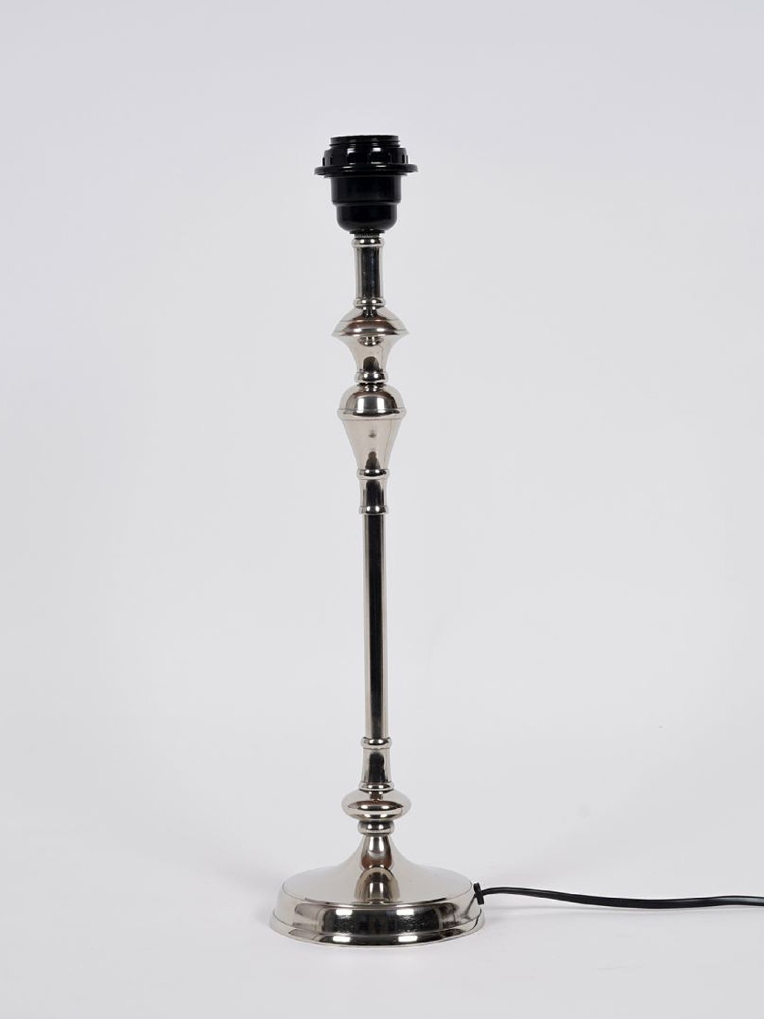 Kapoor Lamp Shades Chrome Metal Evelyn Chrome Cotton Shade Table Lamp