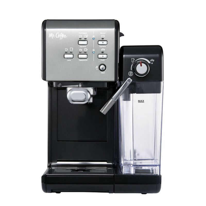 Mr. Coffee BVMC-EM7000DS Home Kitchen 1 Touch 19 Bar Pump Automatic Cappuccino, Latte, Espresso Maker Machine, Black