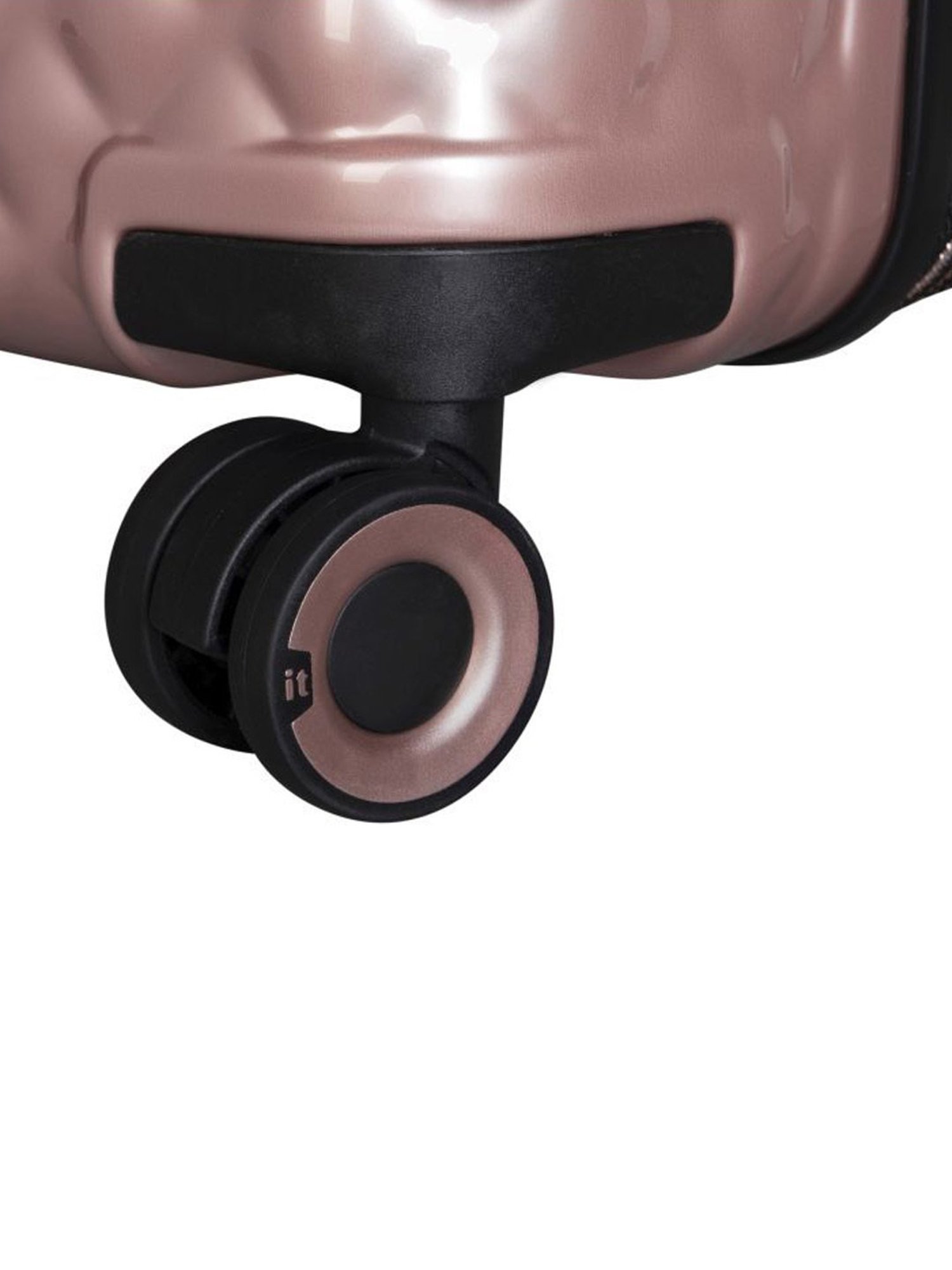 it luggage Glitzy Rose Gold Large-28 inches Expandable Hardsided Trolley Bag with TSA Lock