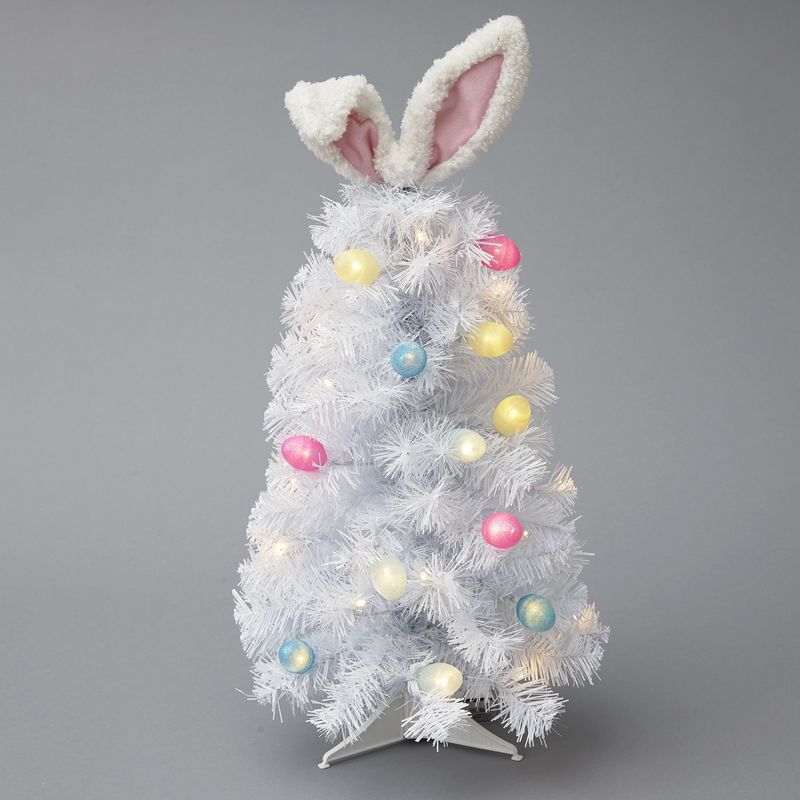 Northlight Easter 4' Inflatable Prelit Bunny Driving an Egg Car Outdoor Decoration - White/Pink